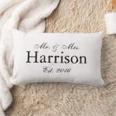 Herr und Frau Personalized Wedding Pillow2 Lendenkissen (Decke)