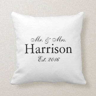 Herr und Frau Personalized Wedding Pillow Kissen