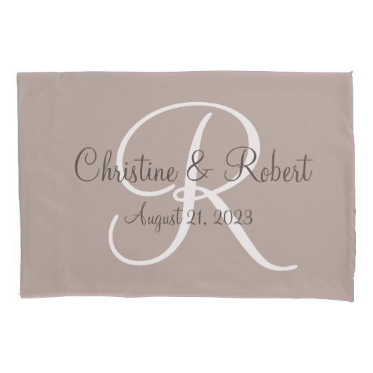 Herr und Frau Pillowcases Kissenbezug (Vorderseite-Links)