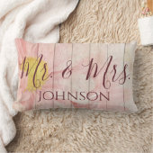 Herr und Frau Pink Floral Lendenkissen (Decke)