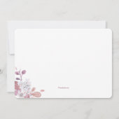 Herr und Frau Pink Post Wedding Brunch Einladung (Rückseite)