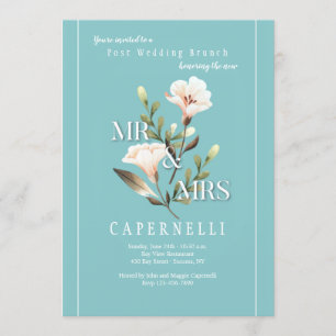 Herr und Frau Post Wedding Brunch Einladung