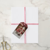 Herr und Frau Santa Claus Geschenkanhänger (Mit Garn)