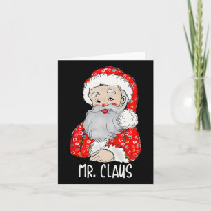 Herr und Frau Santa Claus Paare treffen Weihnachte Karte