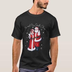 Herr und Frau Santa Claus Paare treffen Weihnachte T-Shirt