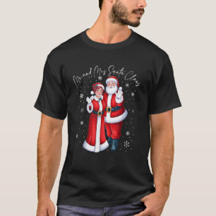 Herr und Frau Santa Claus Paare treffen Weihnachte T-Shirt
