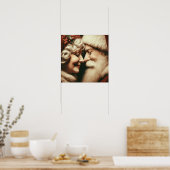 Herr und Frau Santa Claus Poster (Küche)