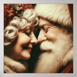 Herr und Frau Santa Claus Poster