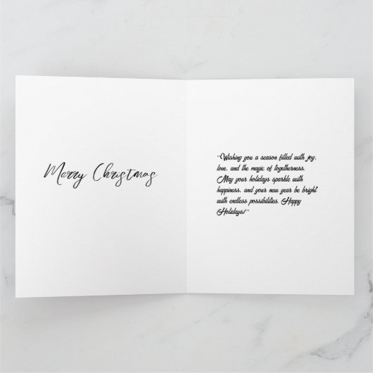 Herr und Frau Santa Faltkarte Karte (Innenseite)