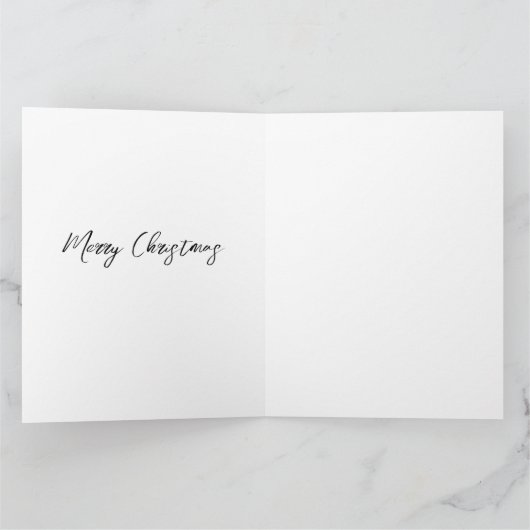 Herr und Frau Santa Faltkarte Karte (Innenseite)