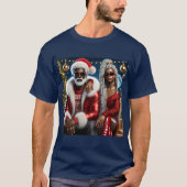 Herr und Frau Santa Faltkarte T-Shirt (Vorderseite)