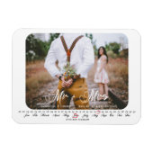 Herr und Frau Save the Date Infinity Calendar Magnet (Horizontal)