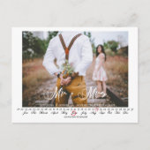 Herr und Frau Save the Date Infinity Calendar Post Postkarte (Vorderseite)