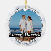 Herr und Frau Schreibwriter | Leichtes und Verheir Keramik Ornament (Vorne)