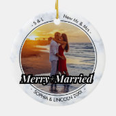 Herr und Frau Schreibwriter | Leichtes und Verheir Keramik Ornament (Hinten)