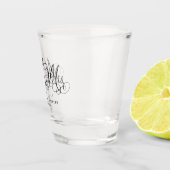 Herr und Frau Script Flourish in der schwarzen Schnapsglas (Rechts)