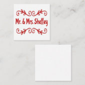 Herr und Frau Sheffey Mitteilungskarte (Vorne/Hinten)