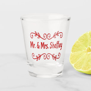 Herr und Frau Sheffey Schnapsglas