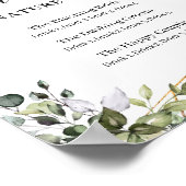 Herr und Frau Signature Drinks boho grün Unterschr Poster (Ecke)