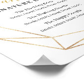 Herr und Frau Signature Drinks signalisieren grüne Poster (Ecke)