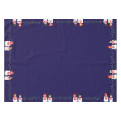 Herr und Frau Snowman Weihnachtslicht Tischdecke (Vorderseite (Horizontal))