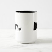 Herr und Frau Tassen - Schwarzweiss (Zentrum)