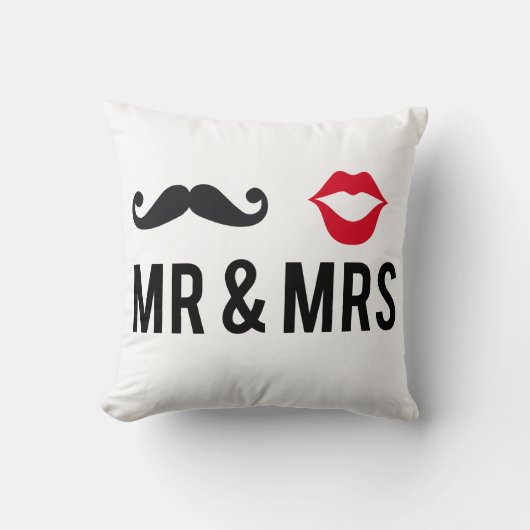 Herr und Frau, Textentwurf mit dem Schnurrbart und Kissen (Vorderseite)