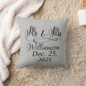 Herr und Frau Throw Pillow Kissen (Decke)