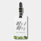 Herr und Frau tropischer Gepäckanhänger des (Vorderseite vertikal)