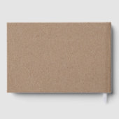 Herr und Frau Typografie Kraftpapier rustikale Hoc Gästebuch (Rückseite)