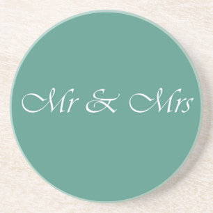 Herr und Frau Typography Getränkeuntersetzer