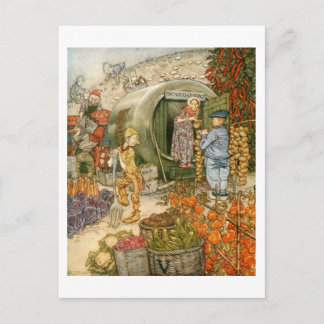 Herr und Frau Vinegar auf der Zuhause Postkarte