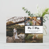 Herr und Frau Wedding danken Ihnen für Foto Collag (Stehend Vorderseite)