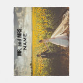 Herr und Frau Wedding Foto Fleece Blanket (Vorderseite)