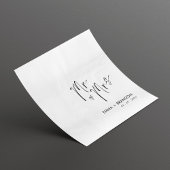 Herr und Frau Wedding Napkins handschriftlich, ele Serviette