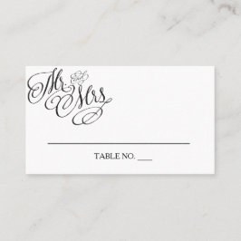 Herr und Frau Wedding Placecards Platzkarte