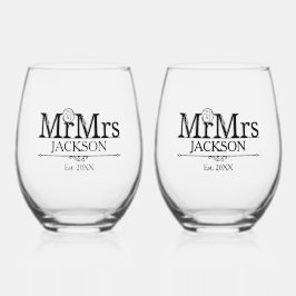 Herr und Frau Weinglas Ohne Stiel