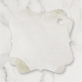 Herr und Frau White Floral Vielen Dank Geschenkanhänger (Rückseite)