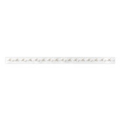 Herr und Frau White Wedding Ribbon Satinband (Vorderseite)