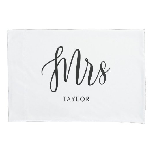 Herr und Frau Wifey und Hubby Couple Pillowcases Kissenbezug (Vorderseite-Links)