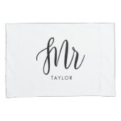 Herr und Frau Wifey und Hubby Couple Pillowcases Kissenbezug (Vorderseite-Rechts)