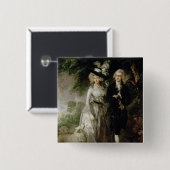 Herr und Frau William Hallett, c.1785 Button (Vorne & Hinten)