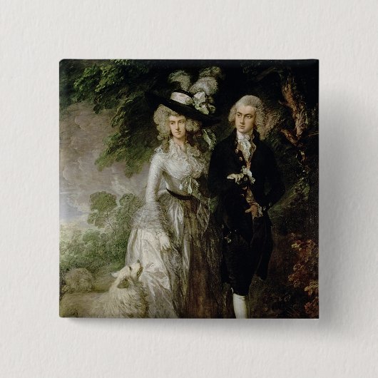 Herr und Frau William Hallett, c.1785 Button (Vorderseite)