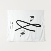 Herr und Herr Backdrop Gay Wedding LGBT Wandteppich (Vorderseite (Horizontal))