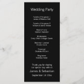 Herr und Herr Blue / Orange Gay Wedding Service Or Programm (Rückseite)