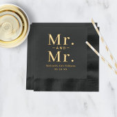 Herr und Herr Custom Wedding Monogram Servietten Mit Folie