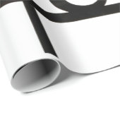Herr und Herr Geschenkpapier weiß und schwarz (Rolleneckpunkt)