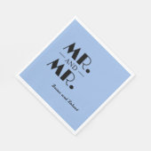 Herr und Herr LBGTQ Paper Napkin Serviette (Ecke)