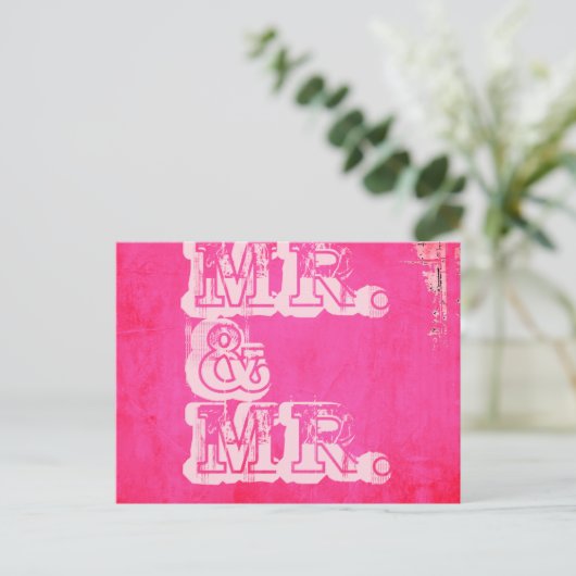 HERR UND HERR MUSTER- POSTKARTE (Stehend Vorderseite)