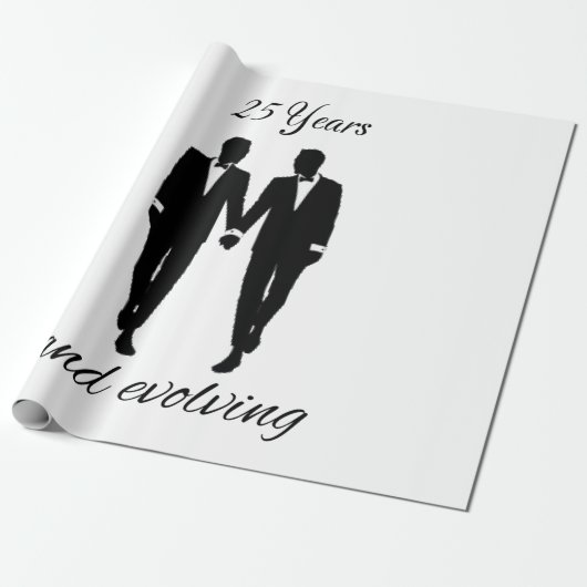 Herr und Herr Packpapier weiß und schwarz (Ungerollt)